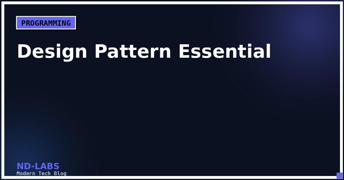 Design Pattern Essential: Singleton, Factory, dan Observer dalam Praktik