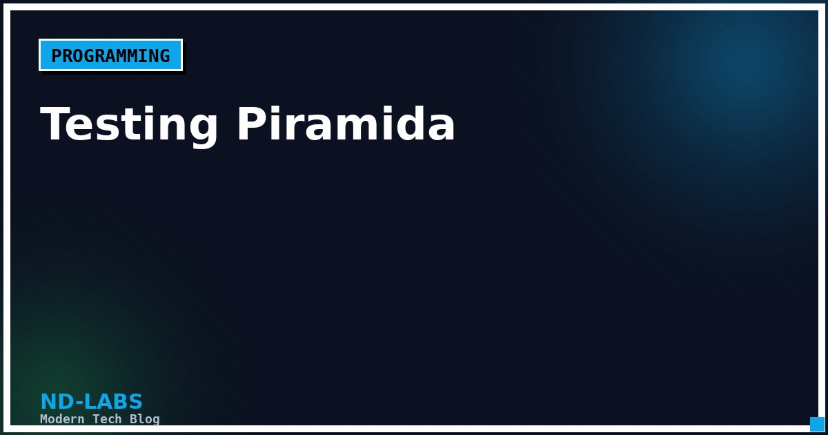 Testing Piramida: Unit, Integration, dan E2E Testing yang Efektif